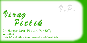 virag pitlik business card